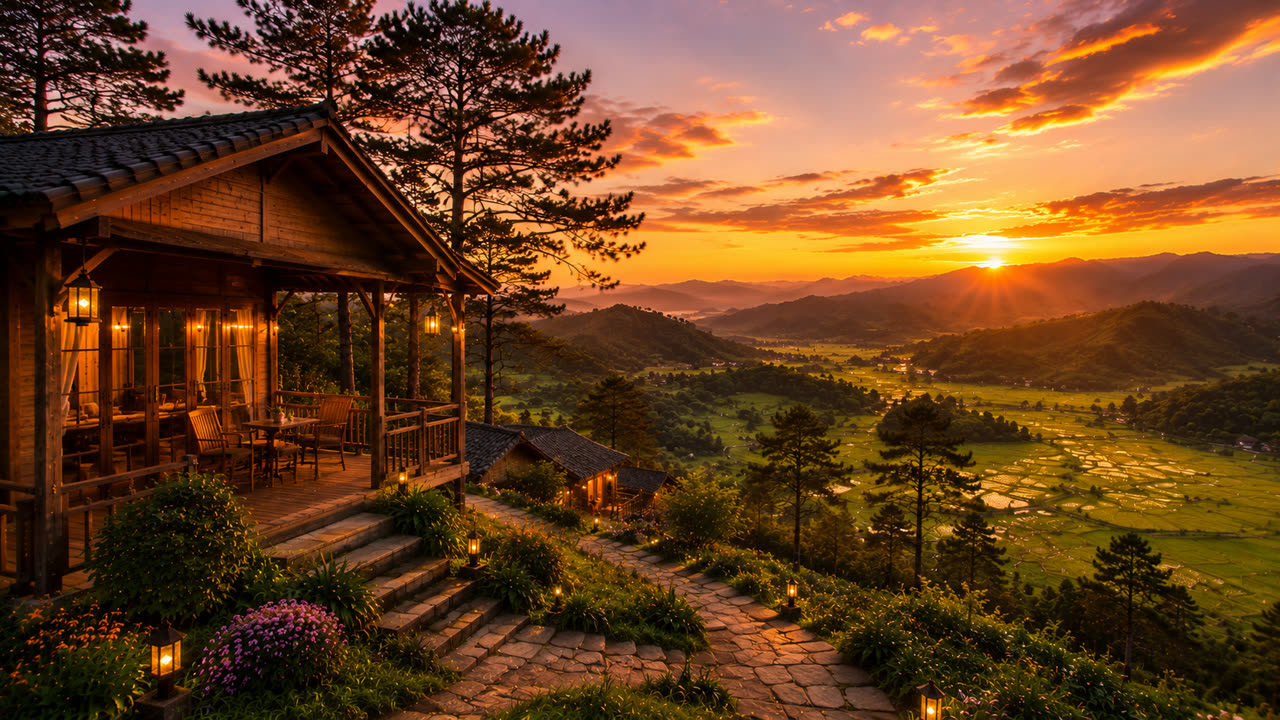 Homestay hoàng hôn hướng Tây Bắc